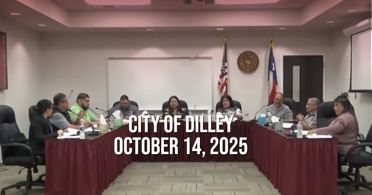Dilley City Council — October 14, 2025: Residents Demand Action on Crime